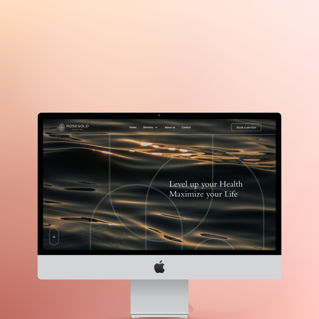 Rose Gold Health Inc | Website design